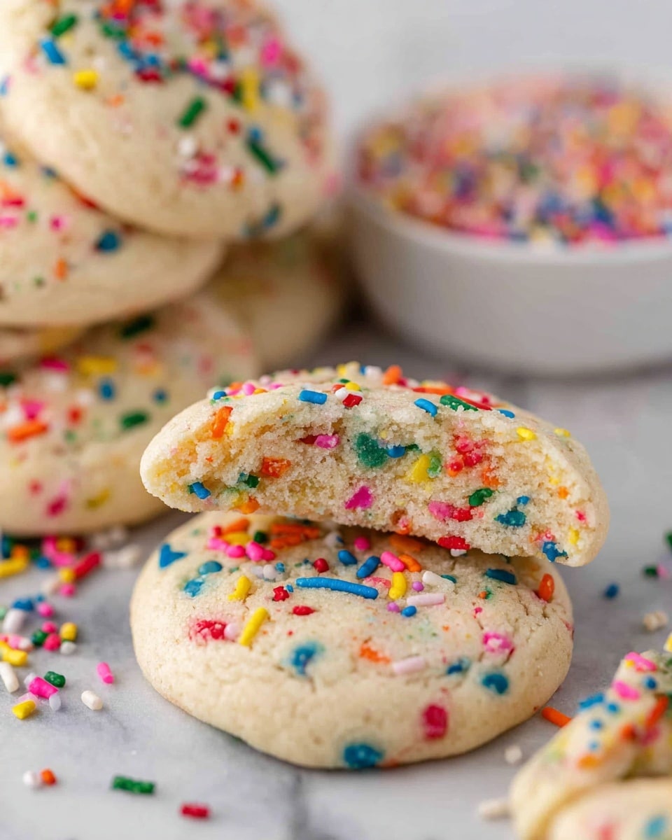 The Best Sprinkle Sugar Cookies Recipe - Recipe Image