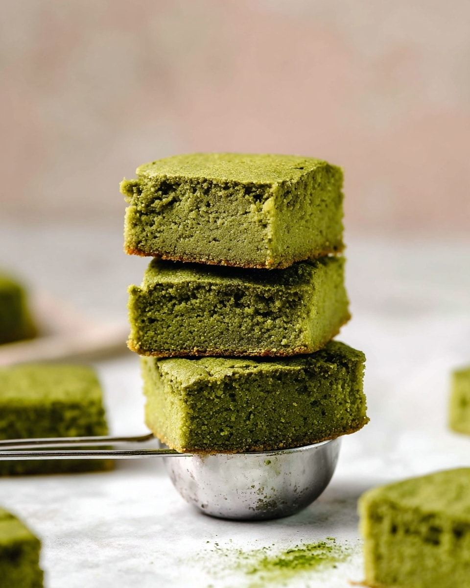 Soft and Chewy Matcha Brownies Recipe - Recipe Image