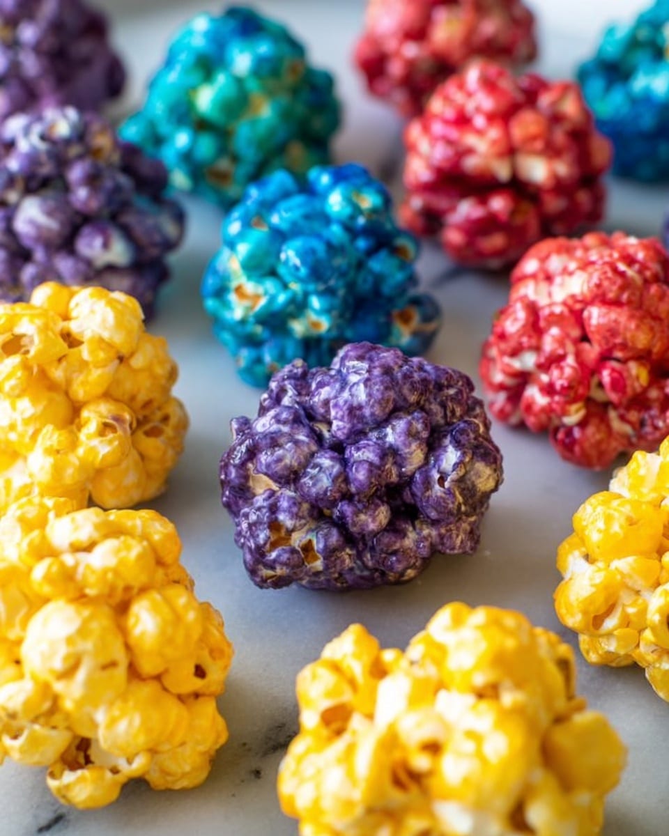 Rainbow Popcorn Balls Recipe