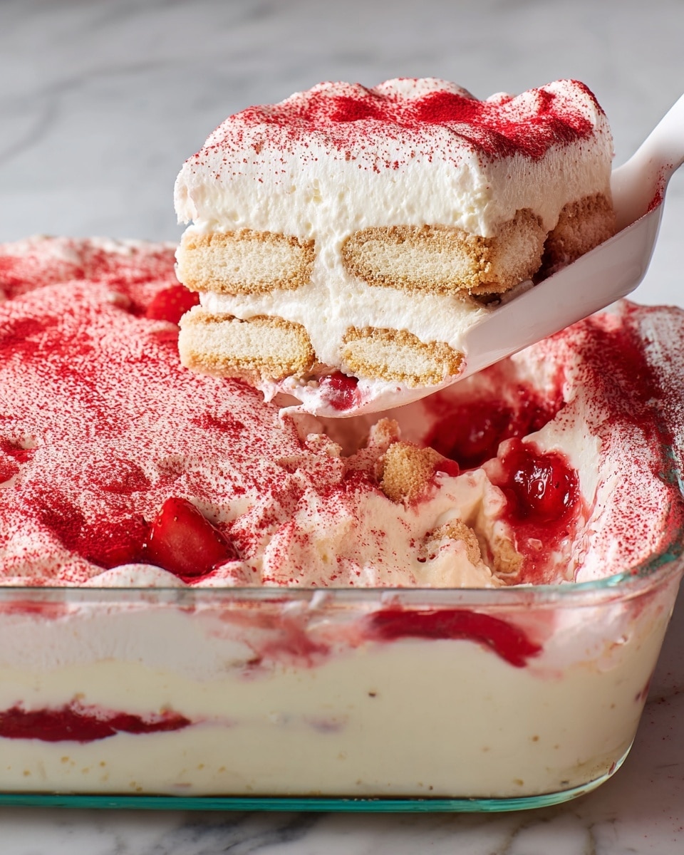 Strawberries Cream Tiramisu Recipe