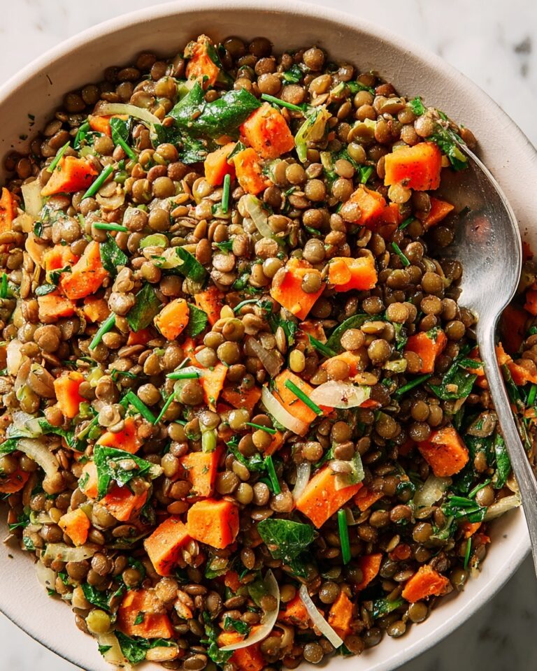 Lentil Salad with Fresh Herbs, Roasted Nuts, and Lemon-Ton Vinaigrette Recipe