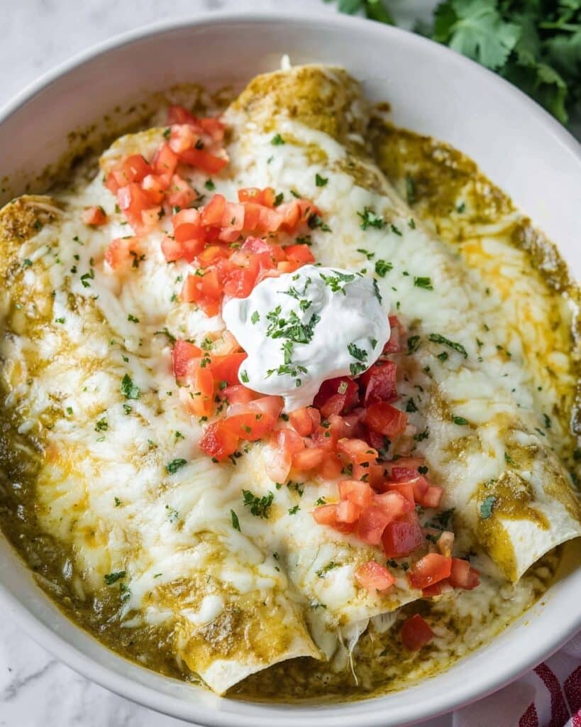 Green Chile Chicken Enchiladas Recipe