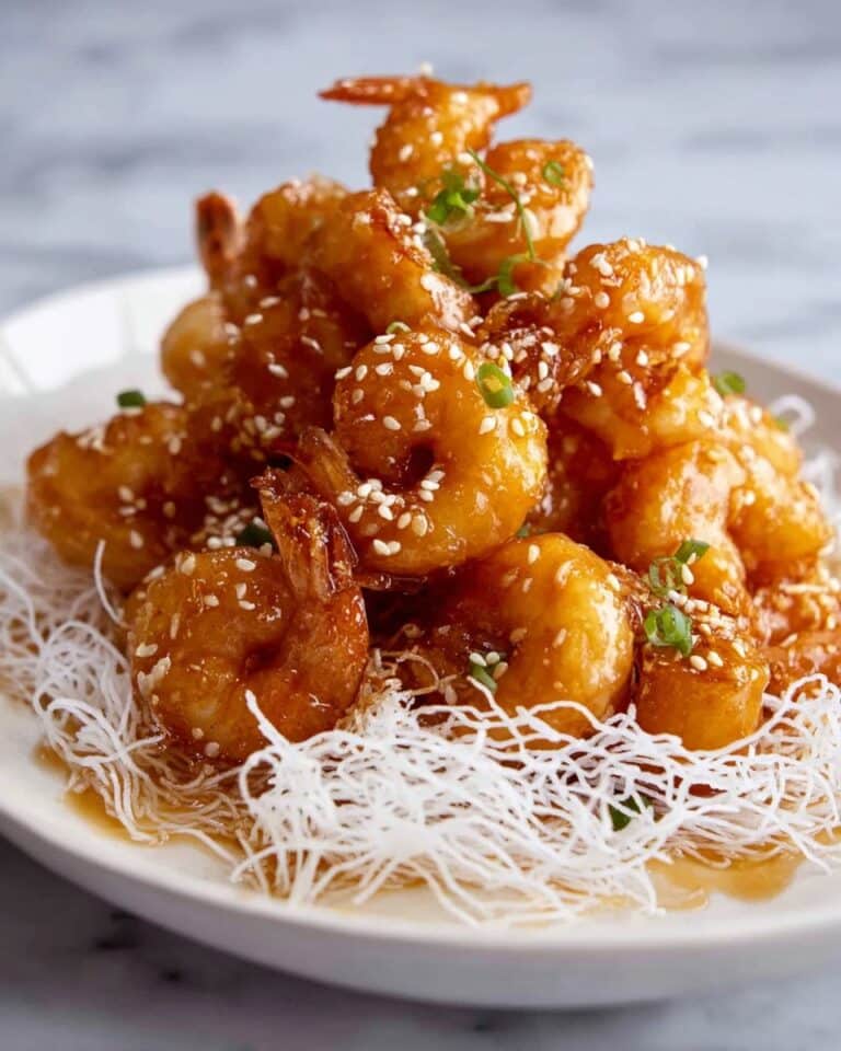 Honey Prawns with Ultra-Crispy Coating and Sweet Honey Sauce Recipe