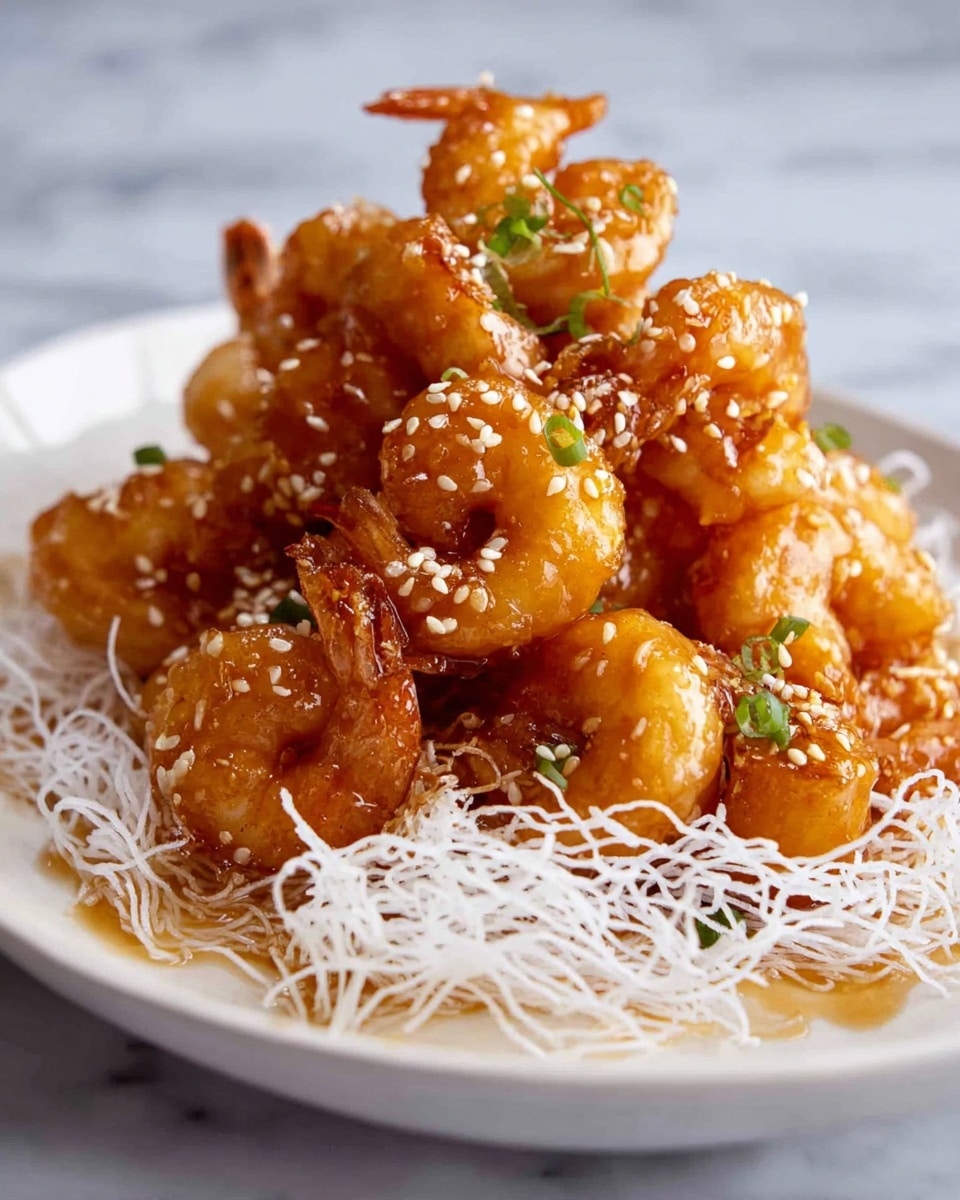 Honey Prawns with Ultra-Crispy Coating and Sweet Honey Sauce Recipe