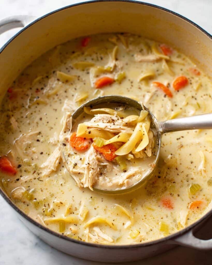 Creamy Chicken Noodle Soup Recipe