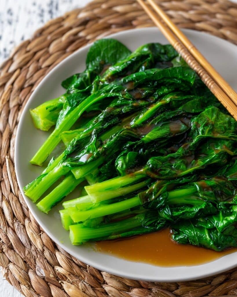 Chinese Broccoli (Gai Lan) in Oyster Sauce Recipe