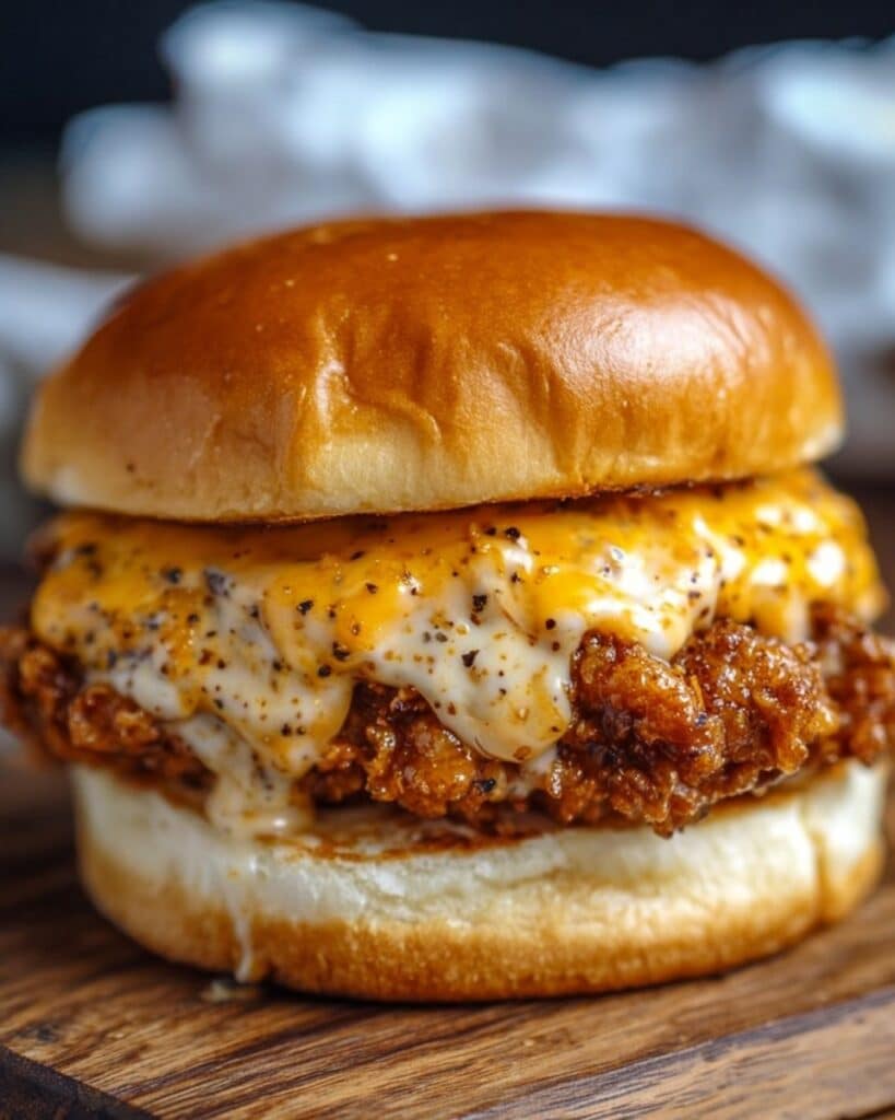 Cajun Chicken Sloppy Joes with Creamy Cheese Sauce Recipe