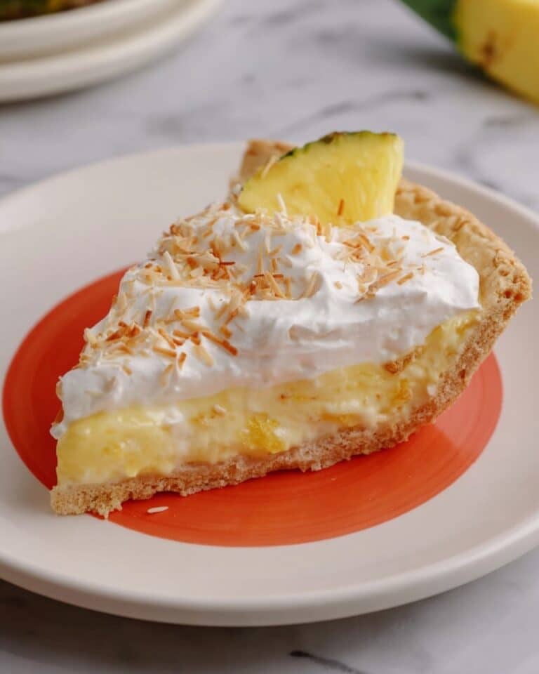 Crushed Pineapple Sour Cream Pie Recipe