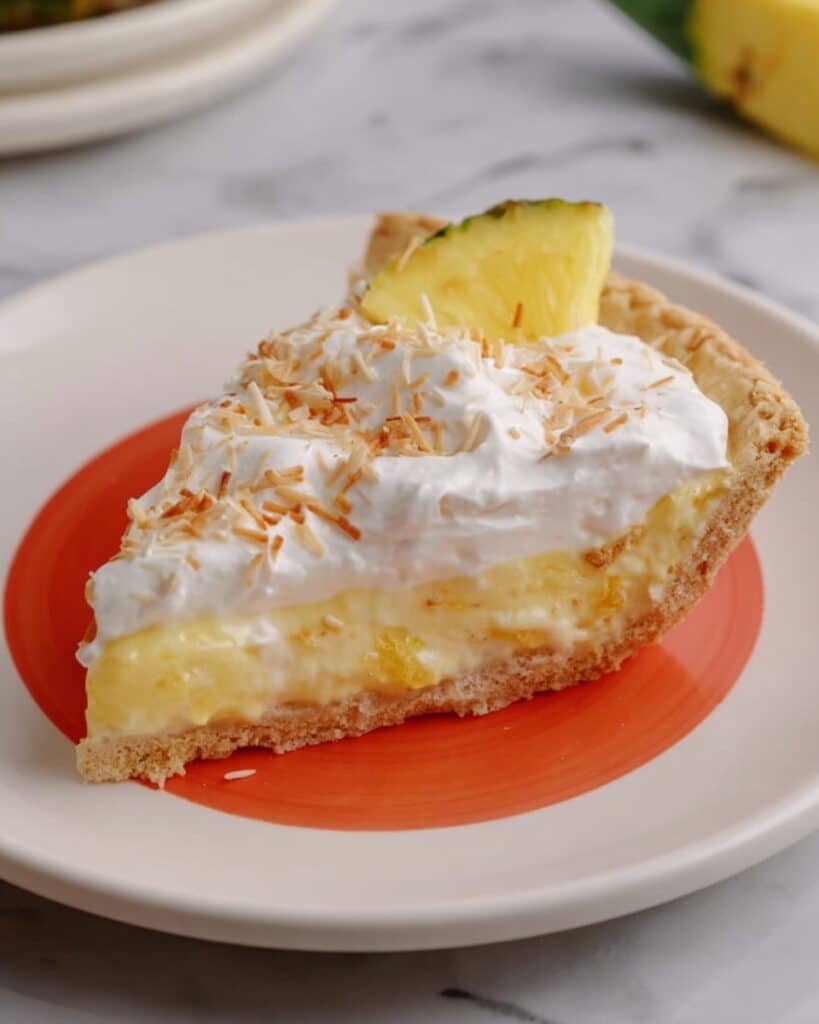 Crushed Pineapple Sour Cream Pie Recipe