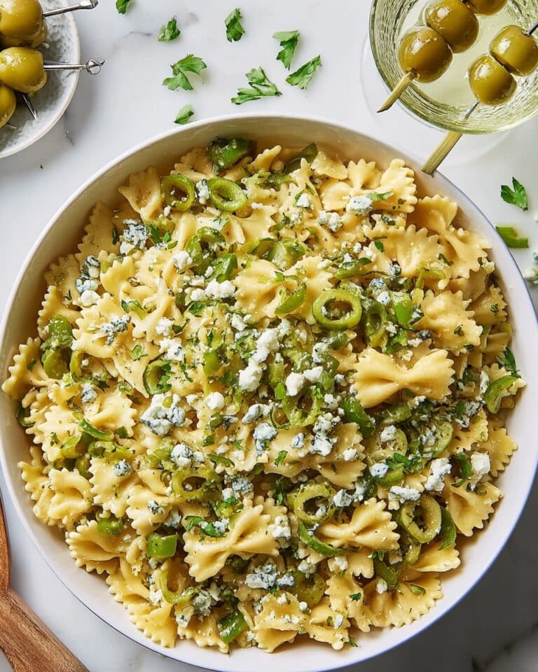 Dirty Martini Pasta Salad Recipe
