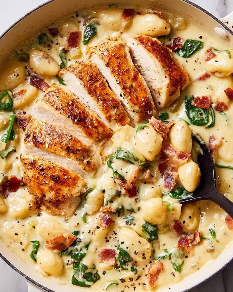 High-Protein Creamy Chicken & Gnocchi Recipe