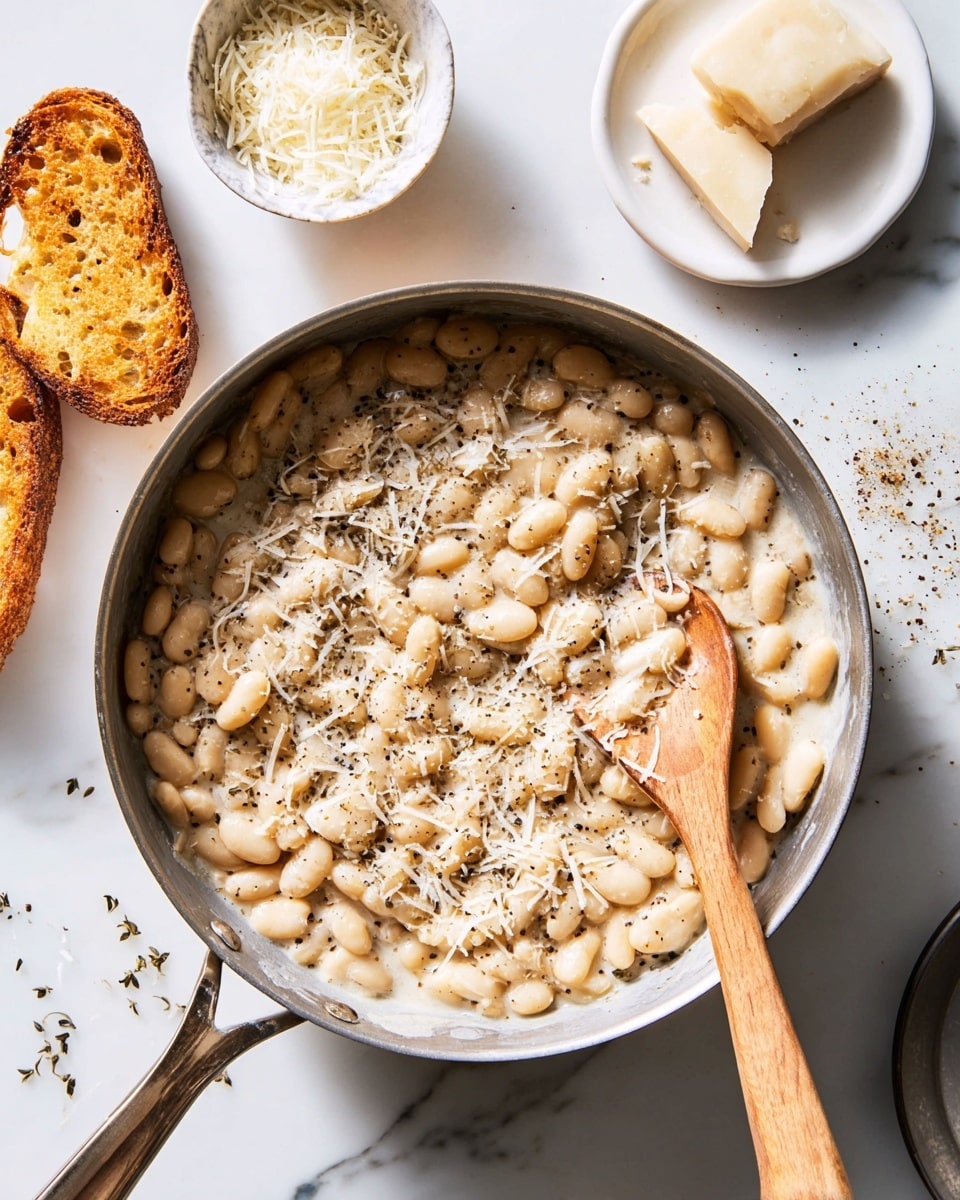 Cacio E Pepe White Beans Skillet Recipe