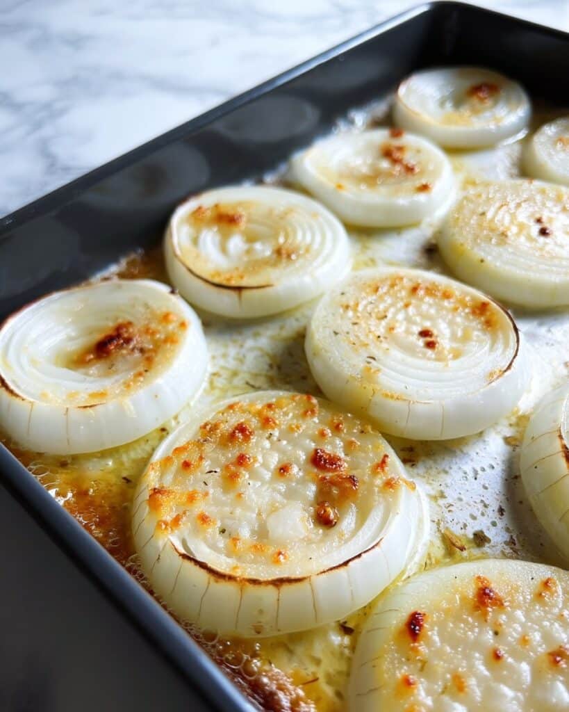 Roasted Parmesan Creamed Onions Recipe