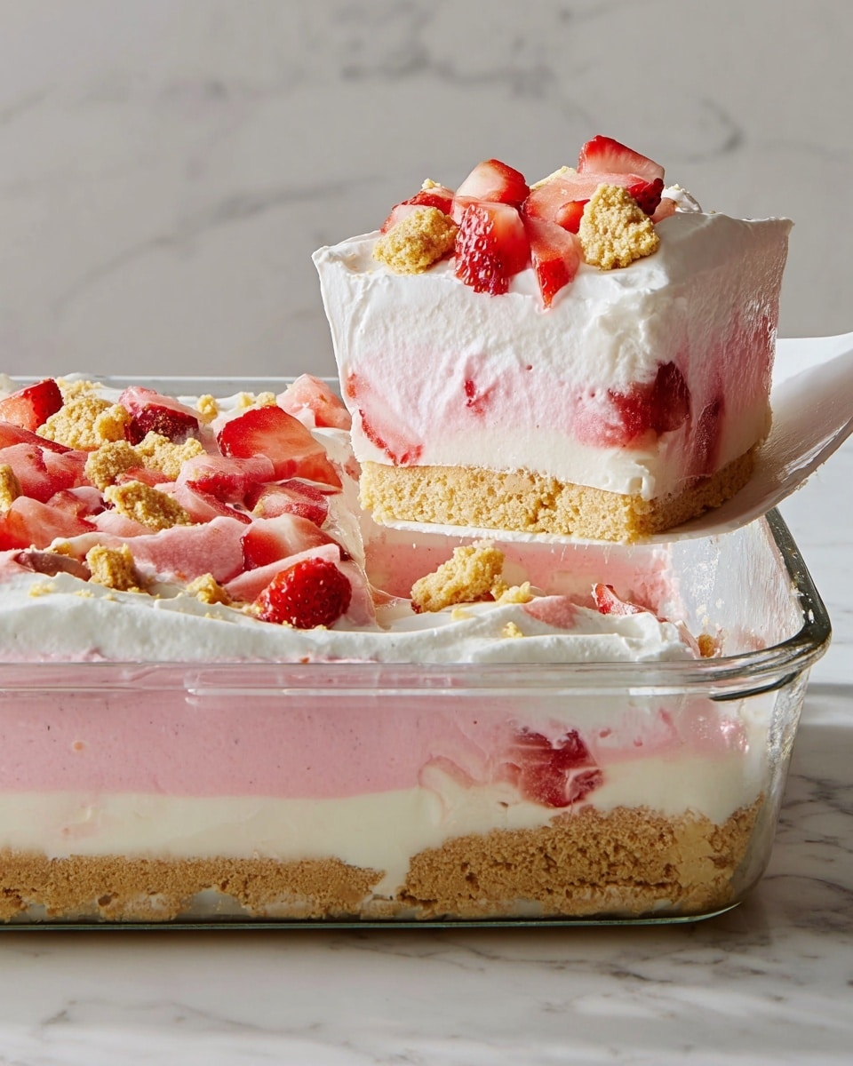 No-Bake Strawberries Cream Delight Recipe
