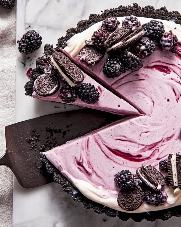 No-Bake Blackberry Oreo Tart Recipe