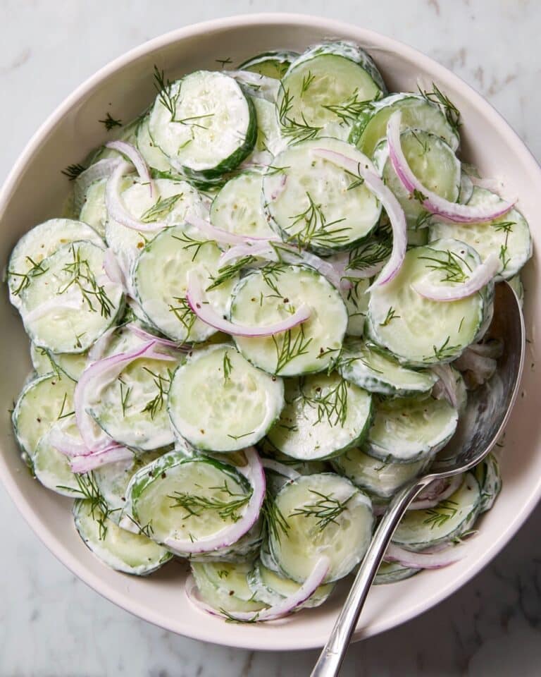 Creamy Cucumber Salad Recipe