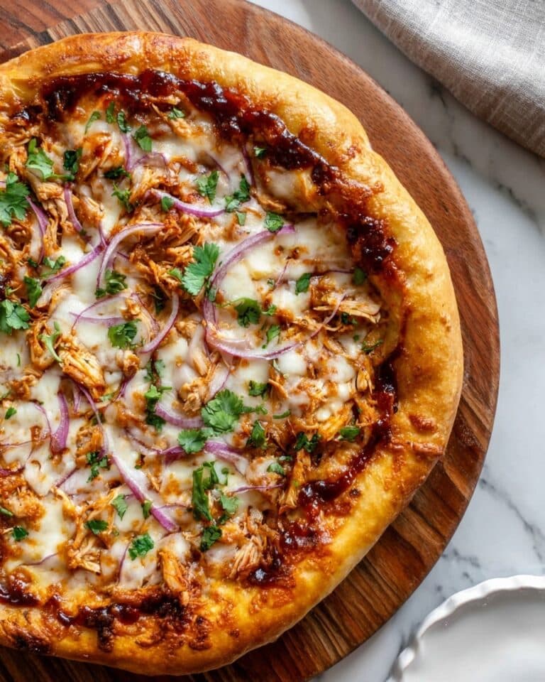 Homemade BBQ Chicken Pizza Recipe