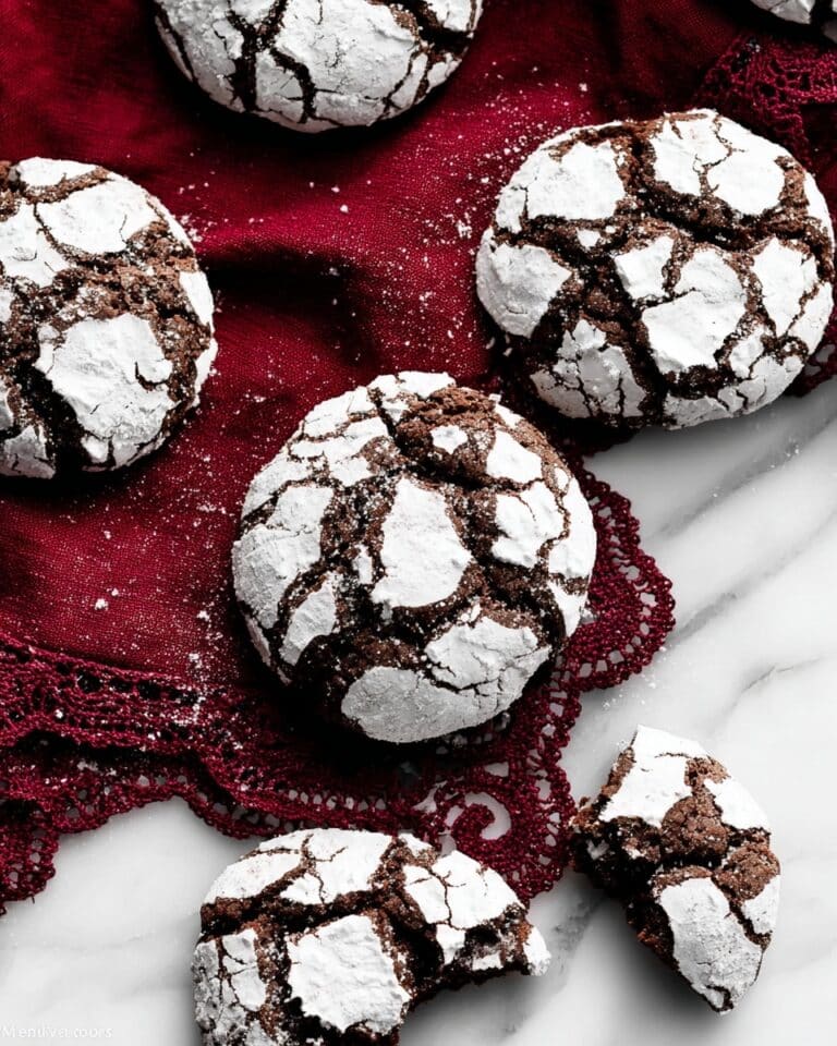 Double Chocolate Crinkle Cookies Recipe