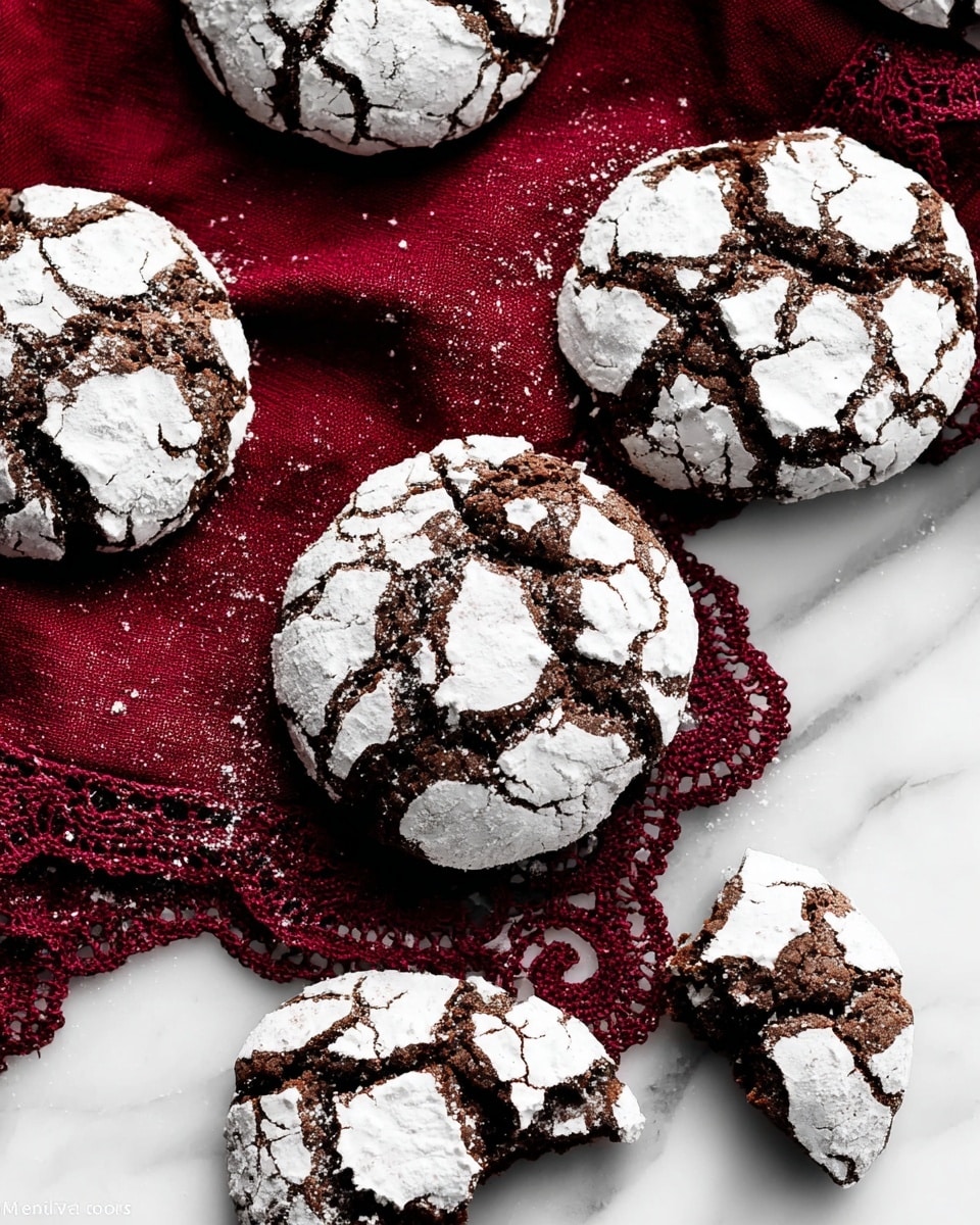Double Chocolate Crinkle Cookies Recipe