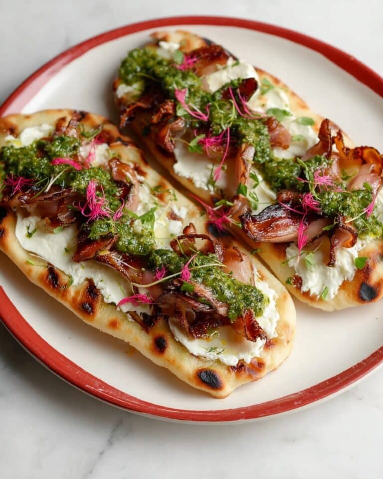 Mortadella Tartine with Stracciatella & Pistachio Recipe