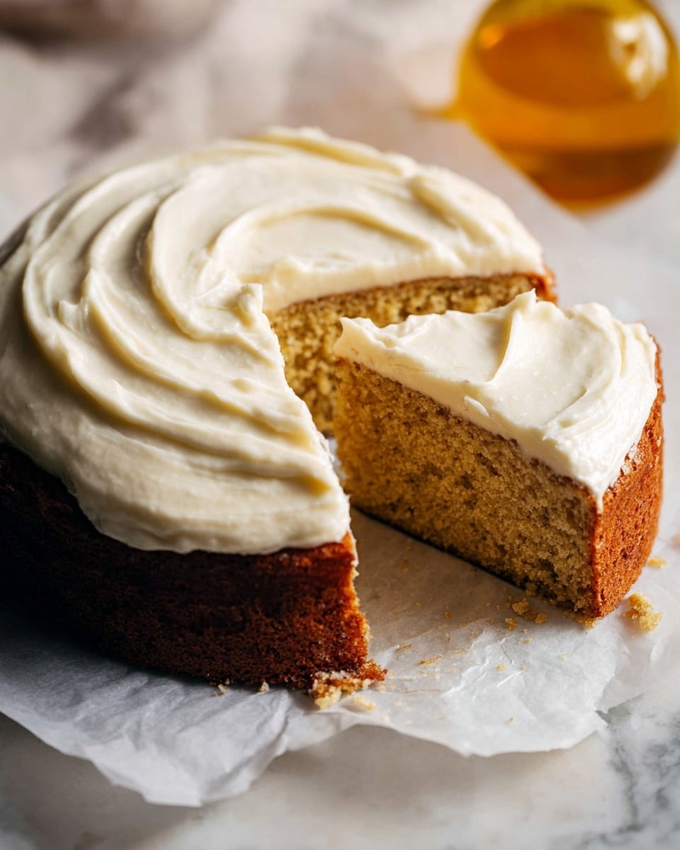 Moist Olive Oil Cake with Lemon Mascarpone Frosting Recipe