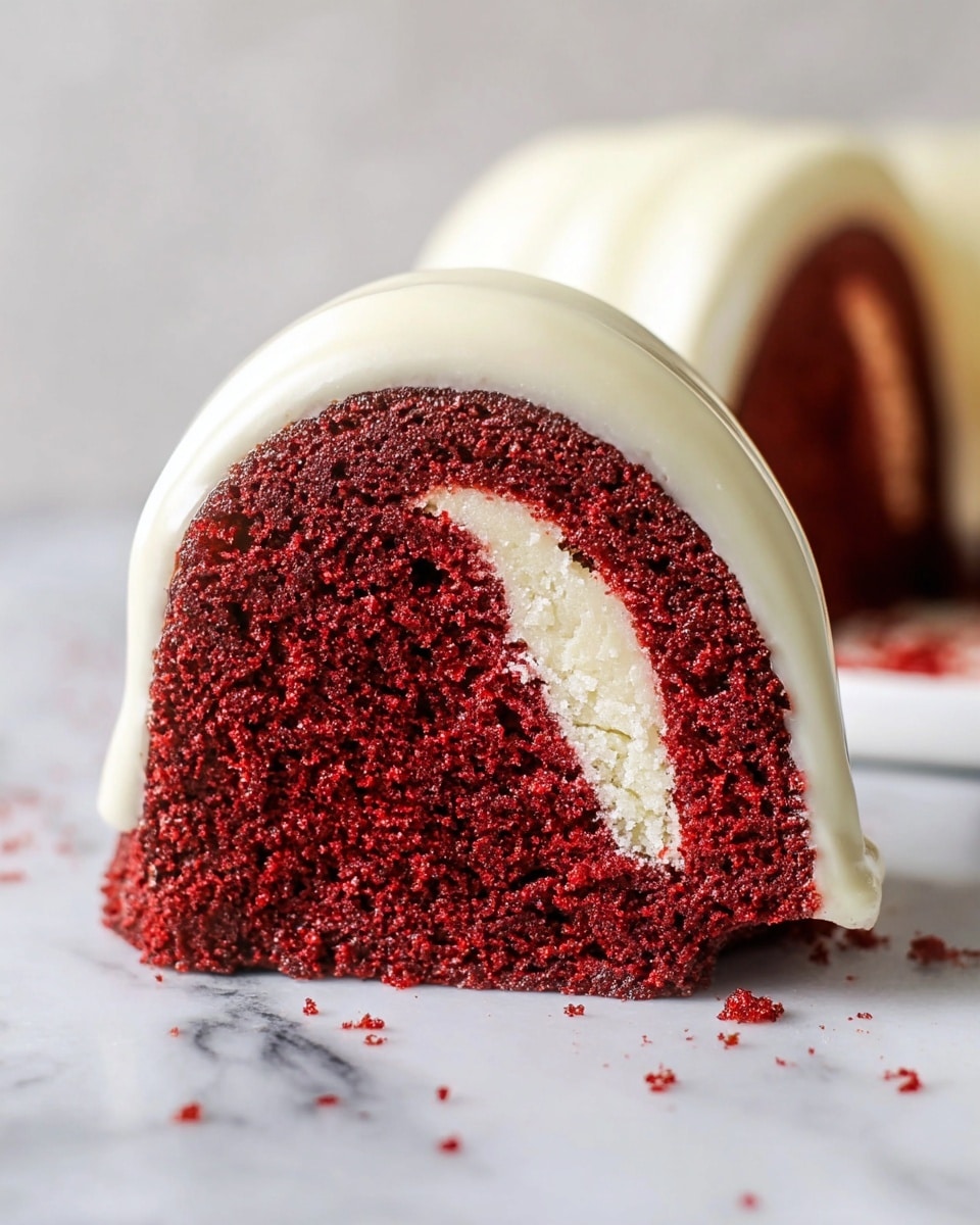 Red Velvet Cheesecake Swirl Bundt Cake Recipe