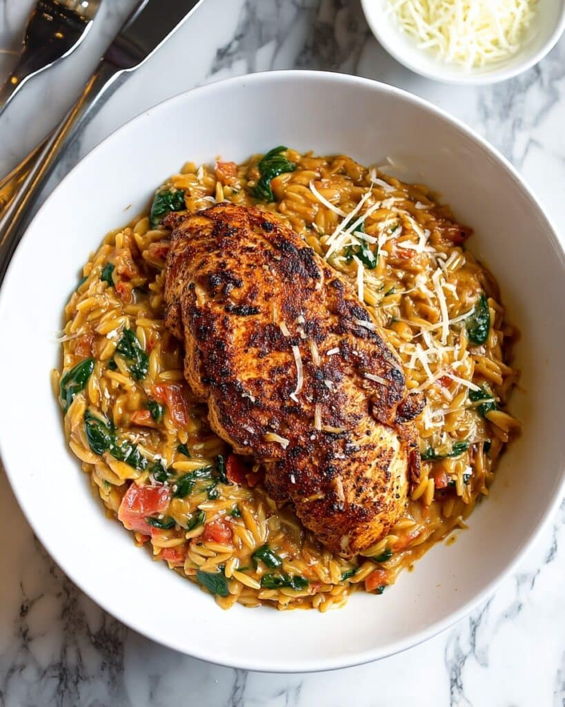 Creamy Tomato Chicken Risoni (Orzo) Recipe