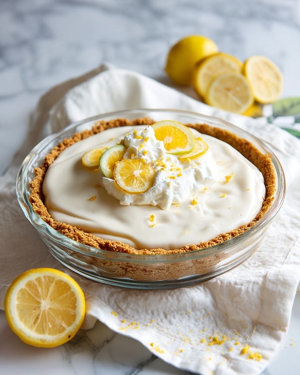 No Bake Lemon Cool Whip Pie Recipe