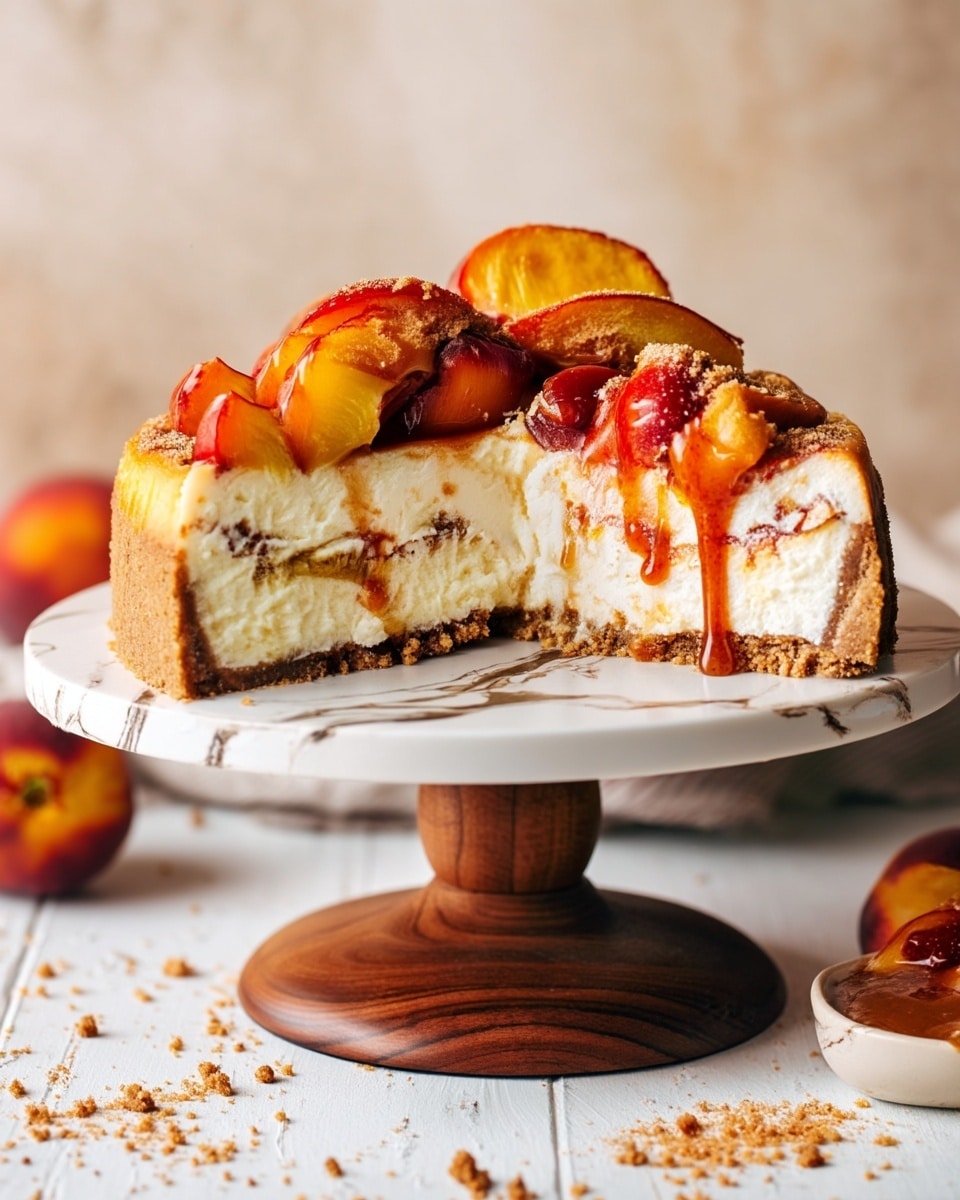 Peach Cobbler Cheesecake Recipe