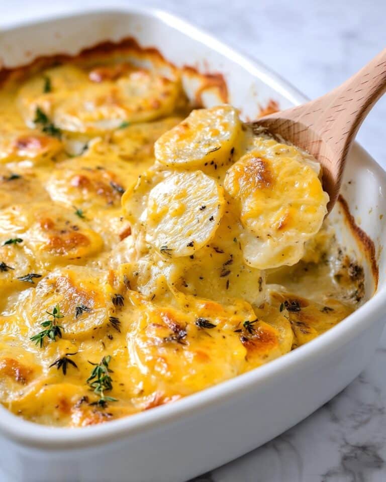 Creamy Cheddar Scalloped Potatoes Recipe