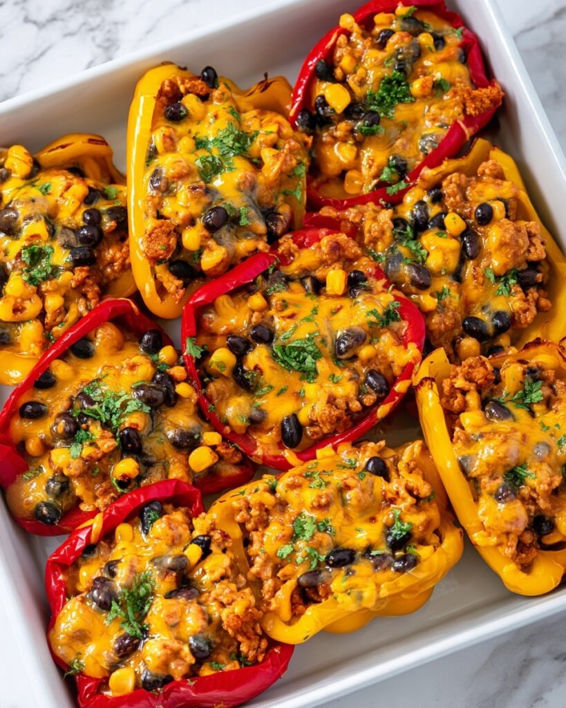 Taco-Stuffed Bell Peppers Recipe