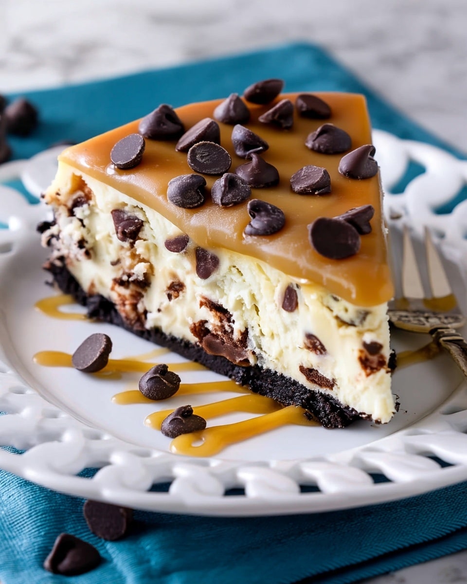 Caramel Chocolate Chip Cheesecake Recipe
