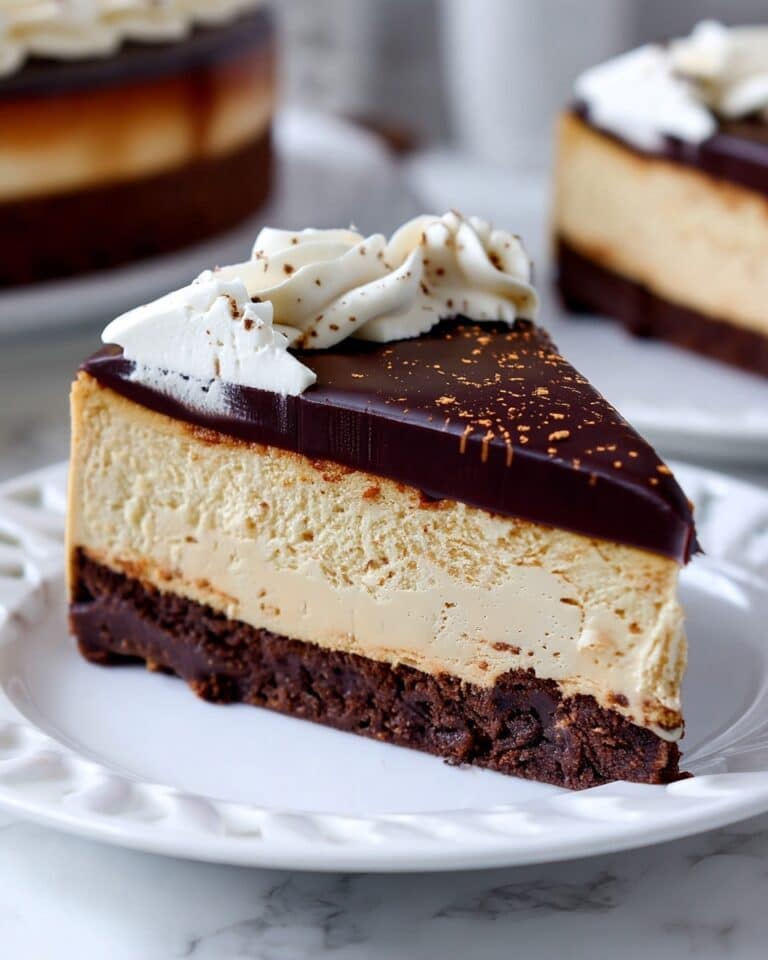 Kahlua Coffee Brownie Cheesecake Recipe