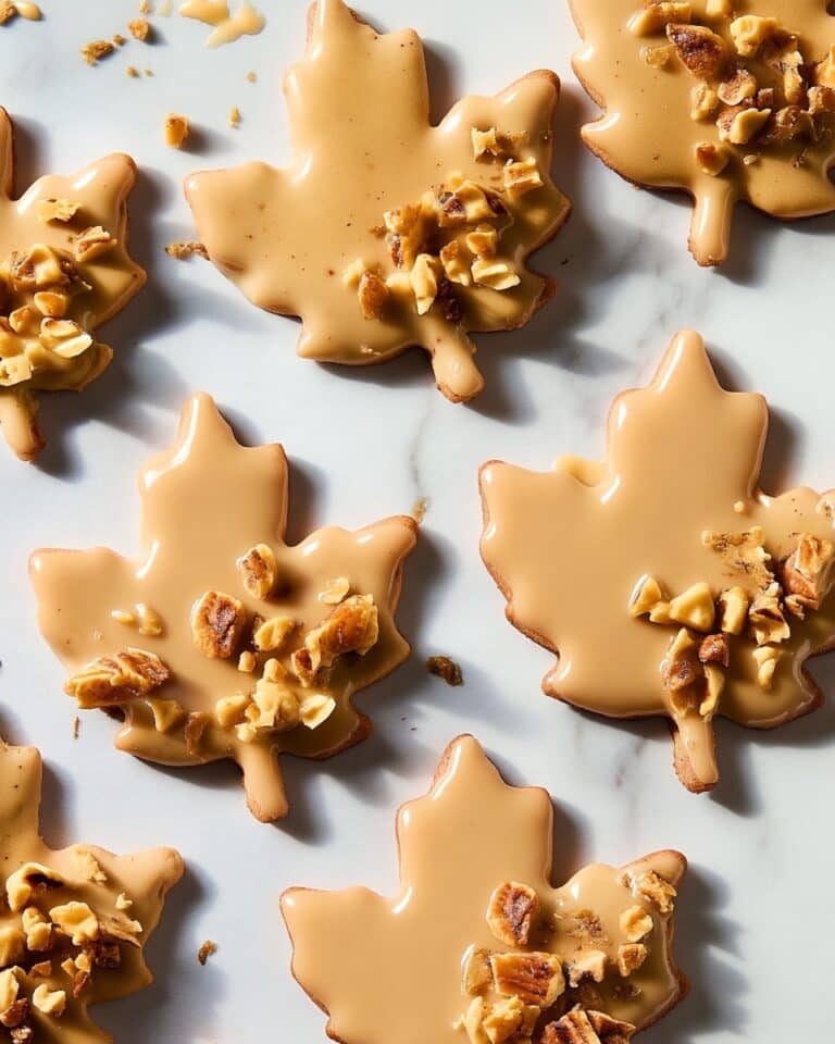 Glazed Maple Leaf Cookies Recipe
