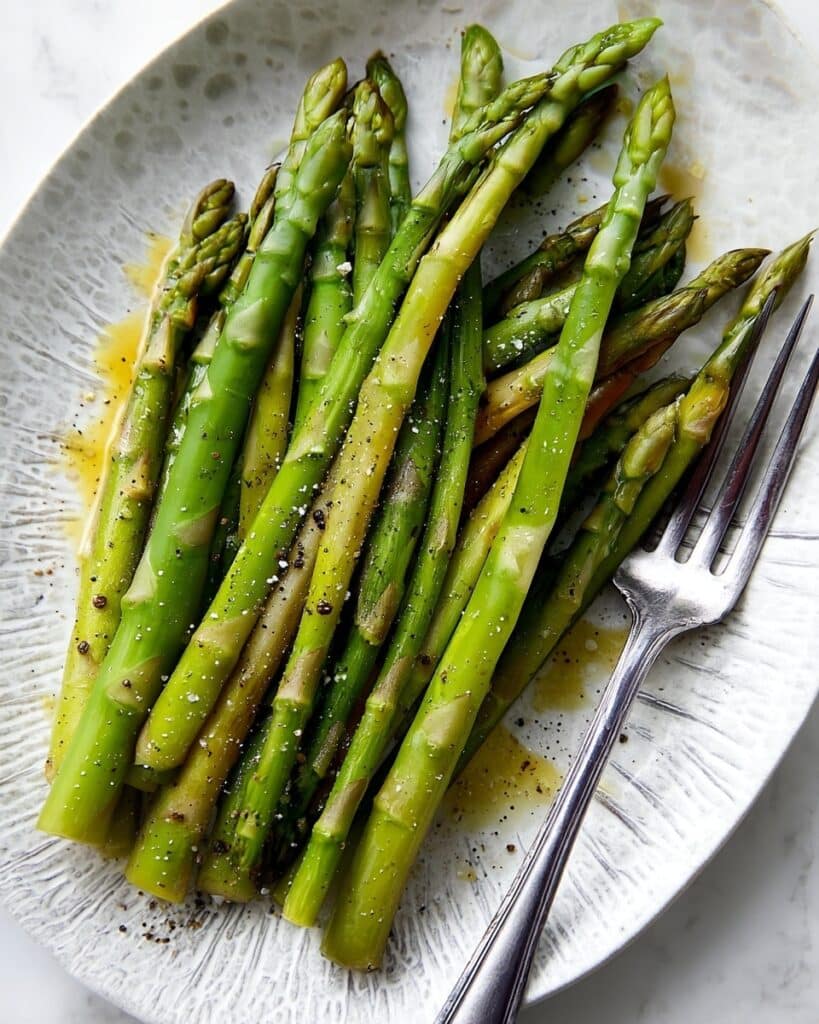 Microwave Asparagus with Lemon and Garlic Recipe