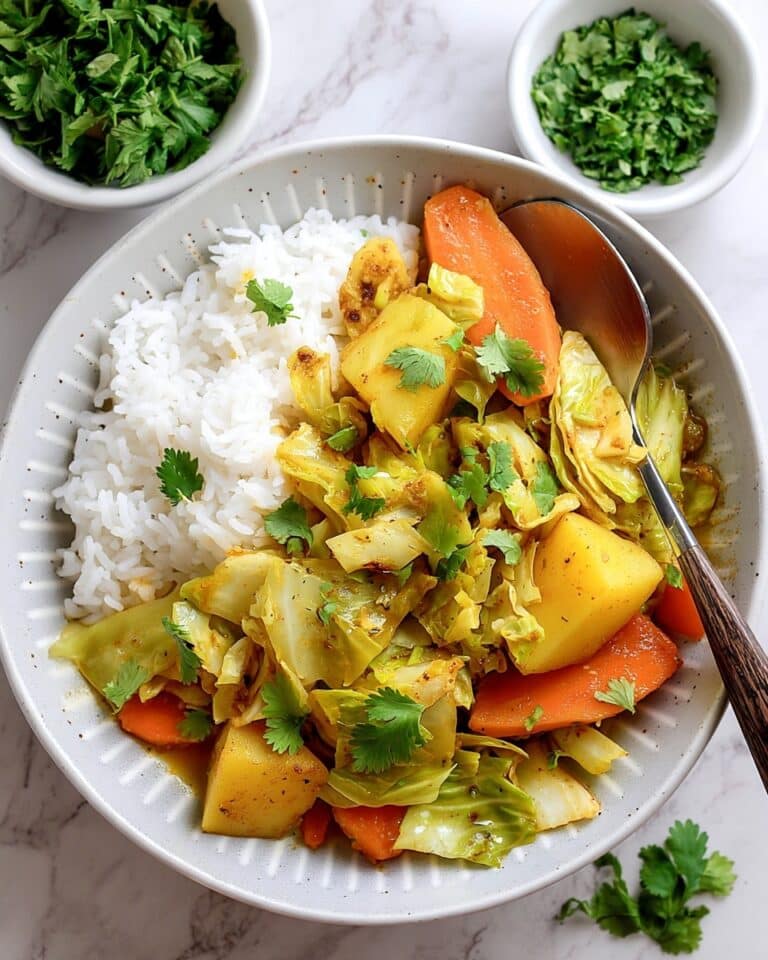 Ethiopian Spiced Cabbage with Carrots and Potatoes Recipe
