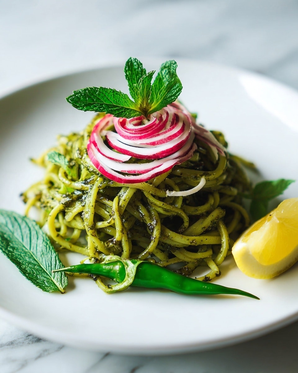 Turnip Noodle Pesto Pasta Salad Recipe