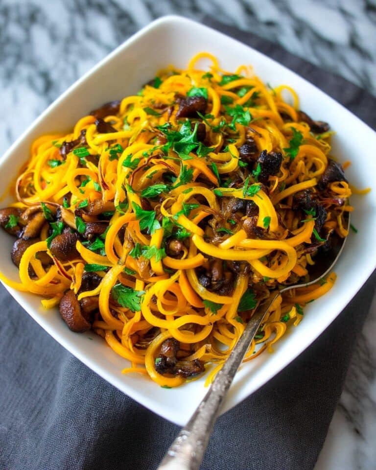 Curried Butternut Squash and Apple Spiralized Salad Recipe