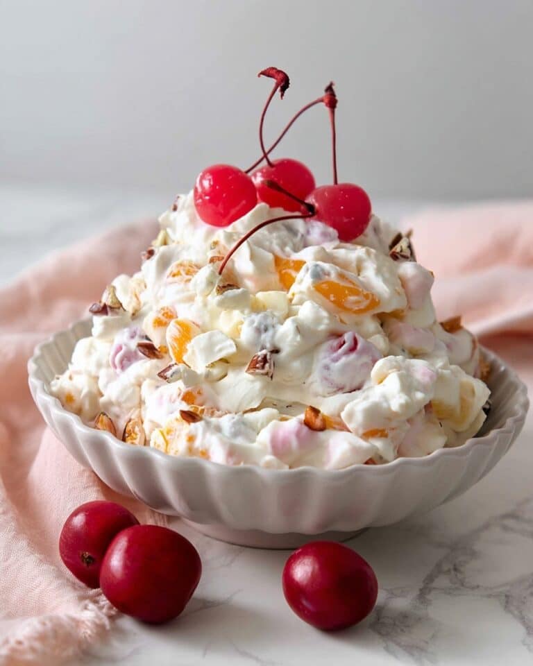 Ambrosia Salad with Greek Yogurt and Fruit Recipe
