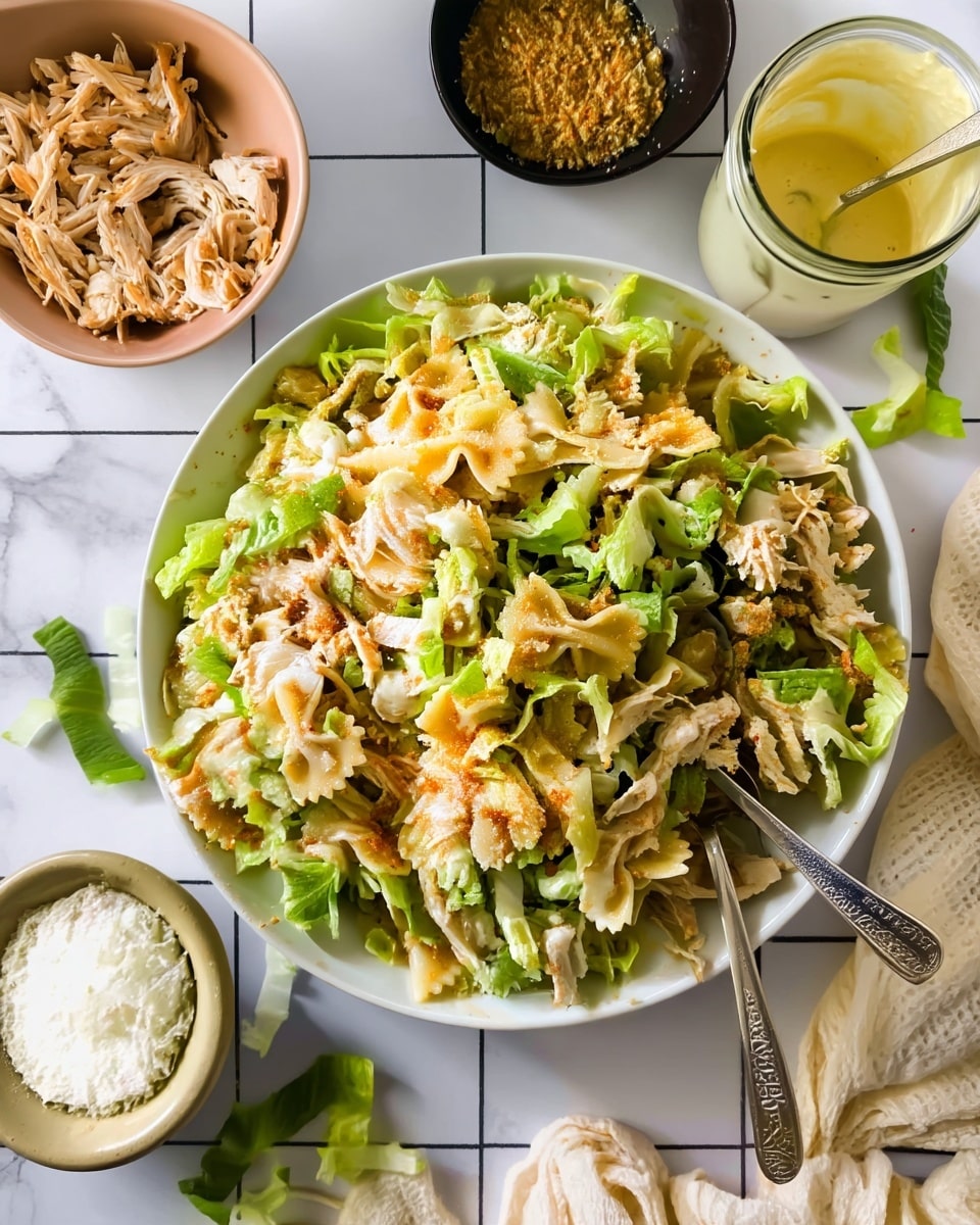 Chicken Caesar Pasta Salad Recipe